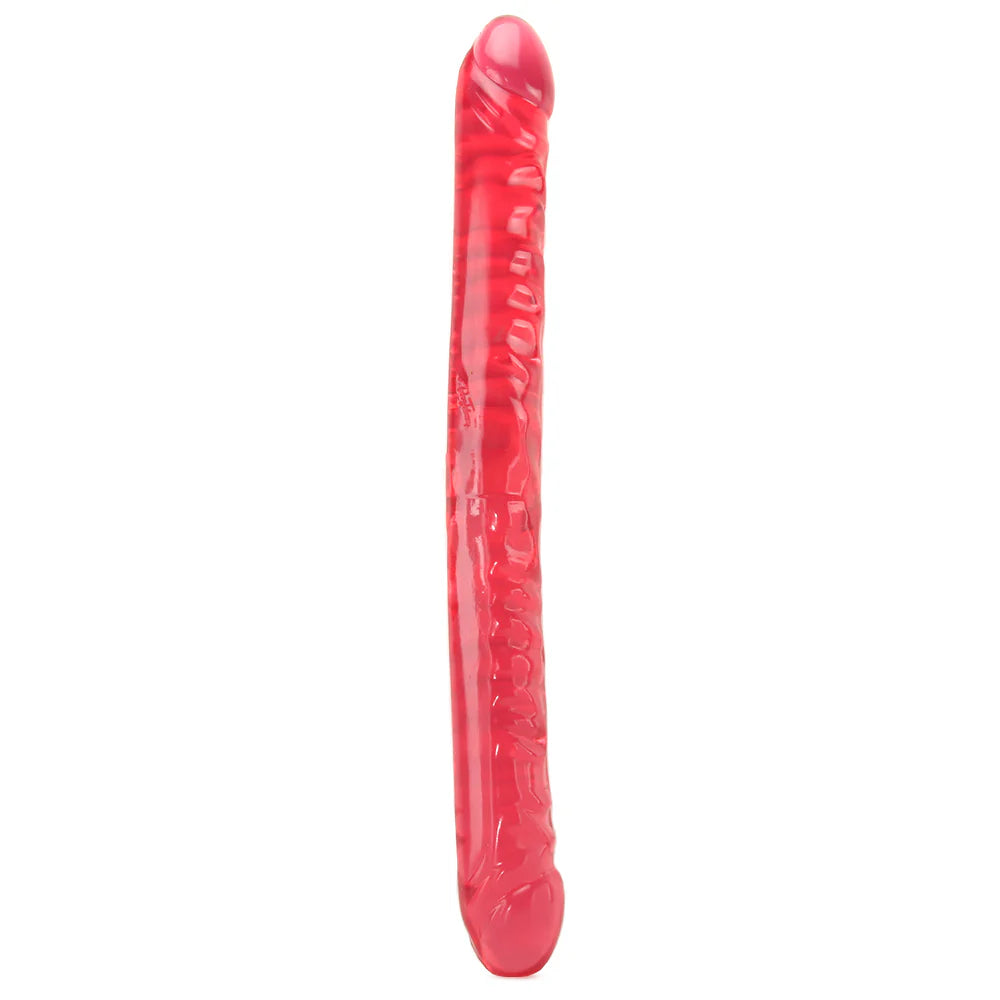 Crystal Jellies Jr. Double 18 Inch Dildo in Pink image 0