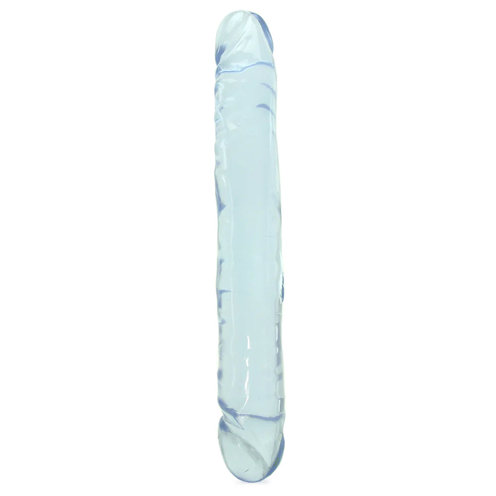 Crystal Jellies Jr. Double 12 Inch Dildo in Clear image 0