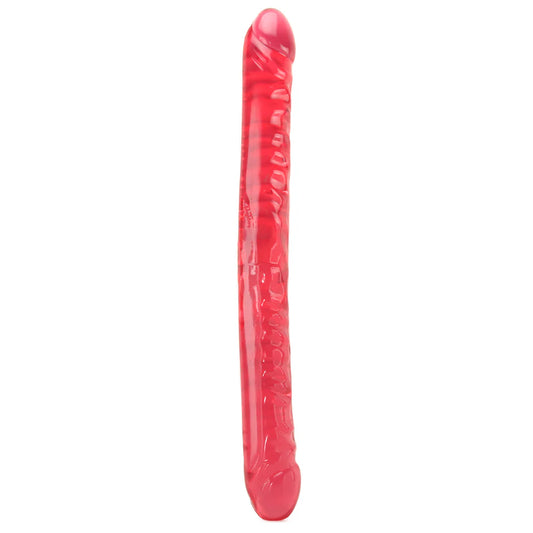 Crystal Jellies Jr. Double 18 Inch Dildo in Pink image 0