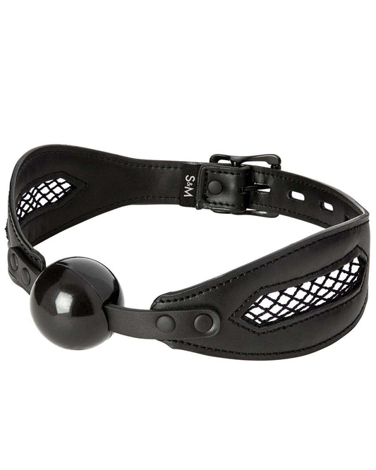 SEX & MISCHIEF FISHNET BALL GAG image 1