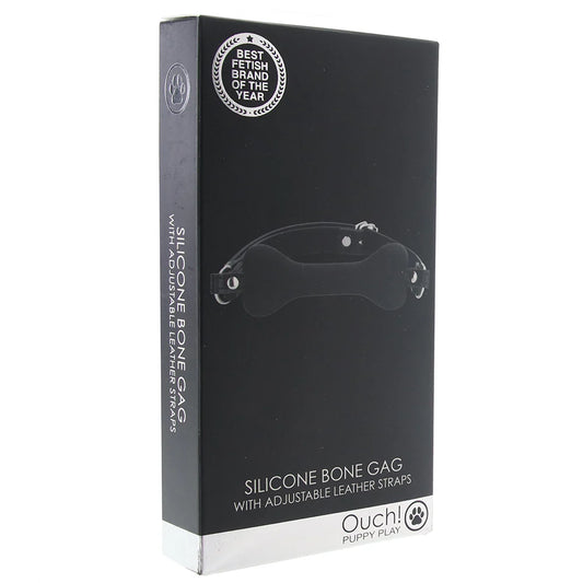 Ouch! Puppy Play Silicone Bone Gag image 0