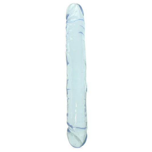 Crystal Jellies Jr. Double 12 Inch Dildo in Clear image 0