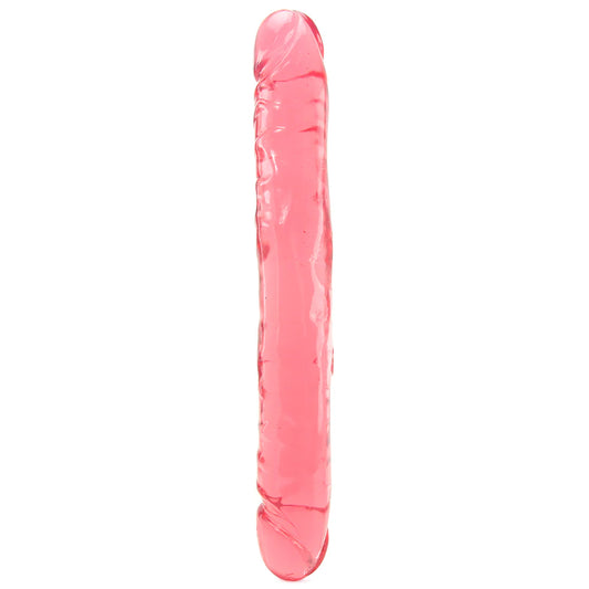 Crystal Jellies Jr. Double 12 Inch Dildo in Pink image 0