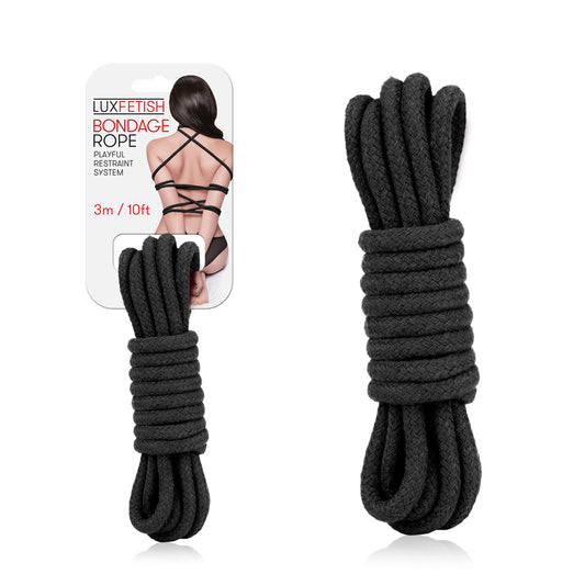 Sexy Black Bondage Rope 3m / 10ft - Wild Sensations with Shibari image 0